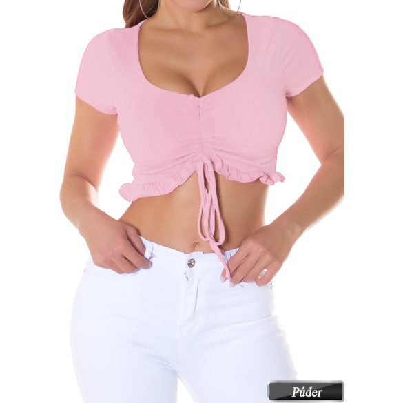 Megkötős crop top