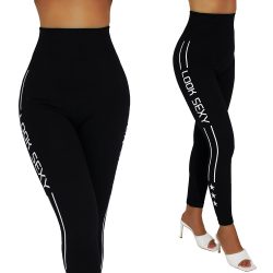 Magas derekú szőrme béléses leggings