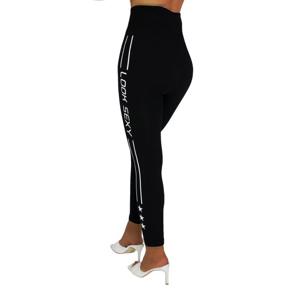 Magas derekú szőrme béléses leggings